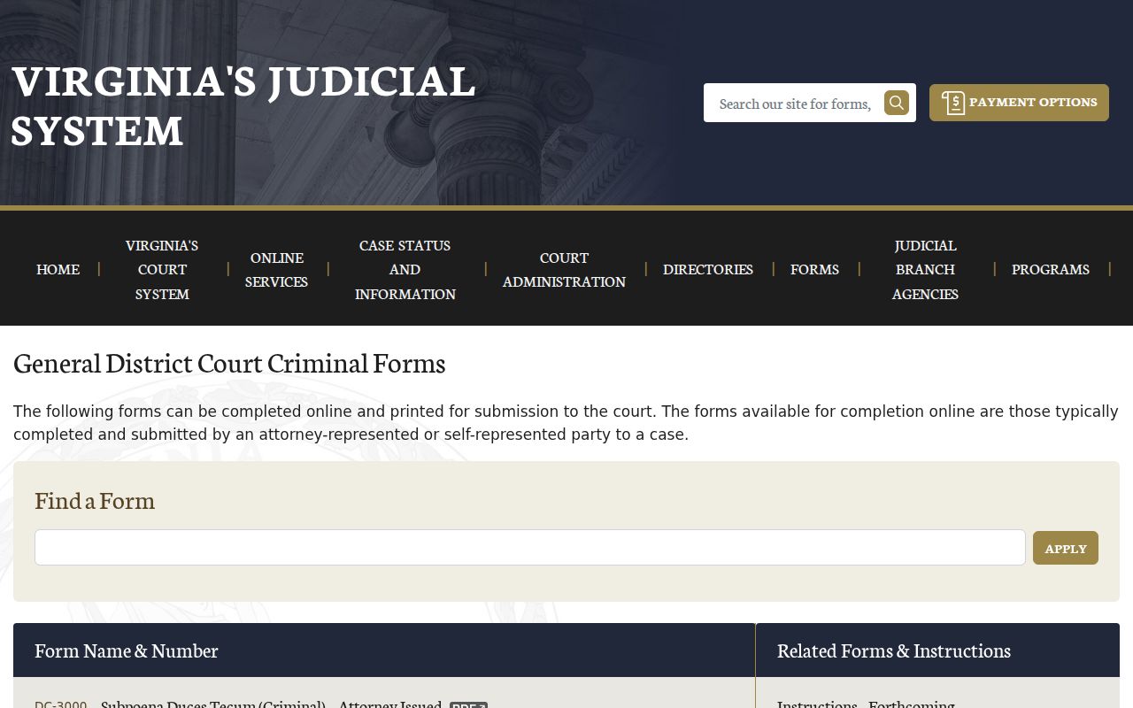 Sussex County arrest warrant blank form catalog and process forms