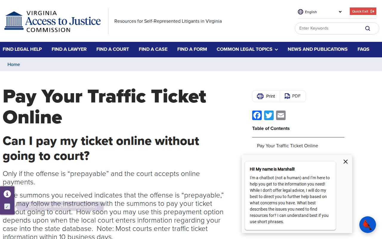 Sussex County traffic warrant exact name search instructions